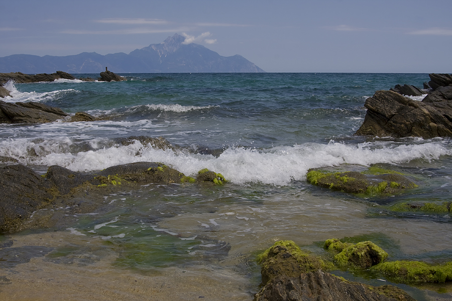 Blick auf Athos...