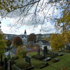 Blick auf Attendorn vom jüdischen Friedhof aus