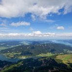 Blick auf Attersee und Mondsee