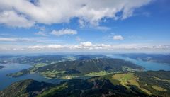 Blick auf Attersee und Mondsee