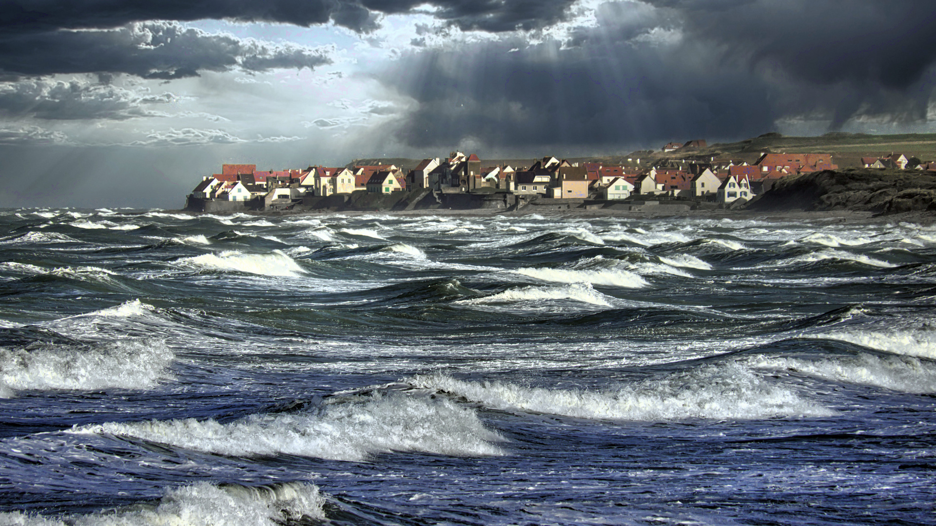 Blick auf Audresselles, Pas-de-Calais