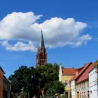 Blick auf auf die Marienkirche ( Röbel Müritz)