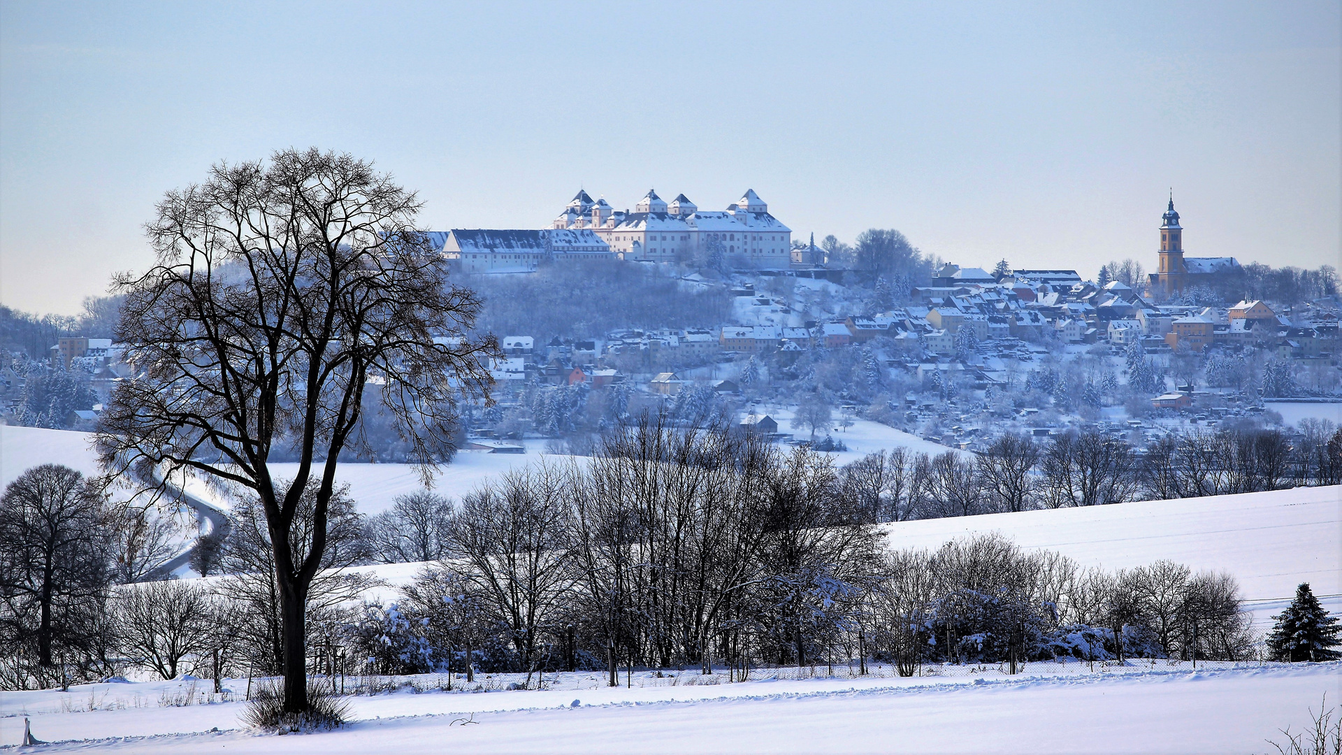 Blick auf Augustusburg