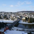 Blick auf Aumenau und die Lahn im Winter