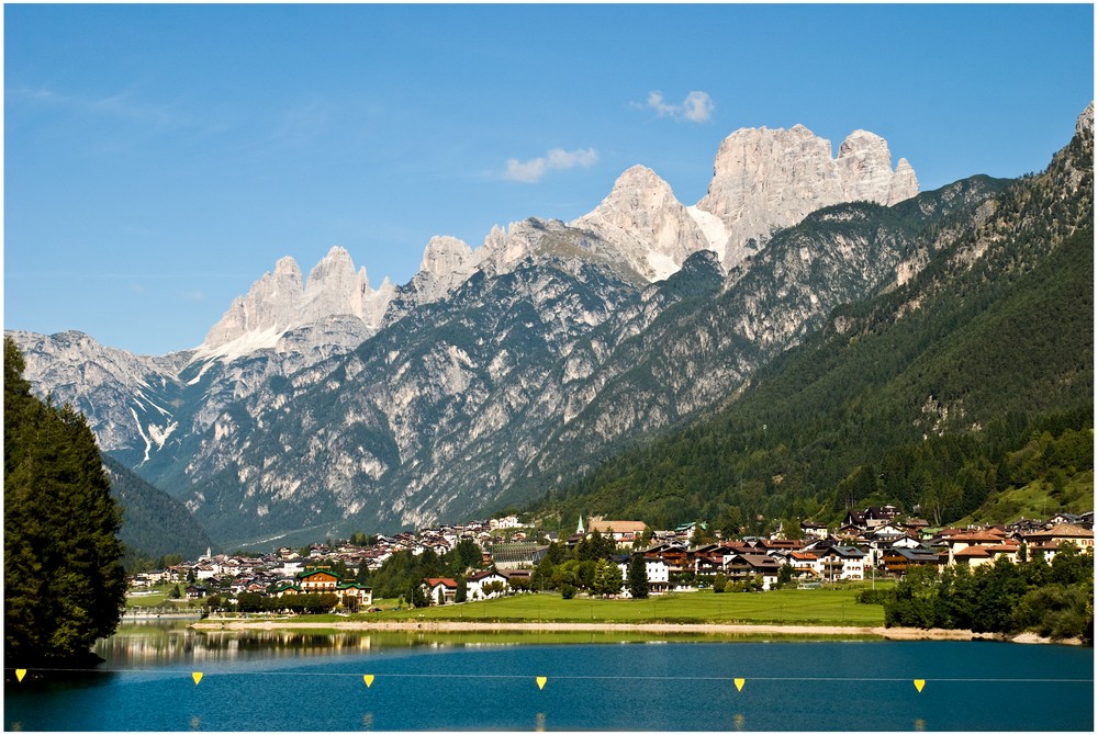 Blick auf Auronzo, ...