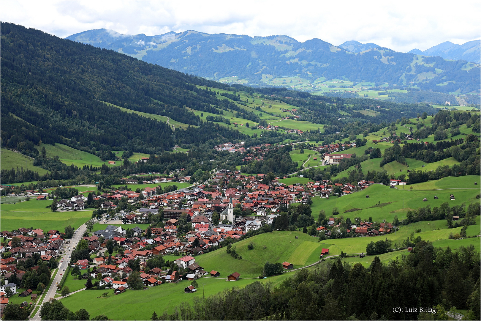 Blick auf Bad Hindelang