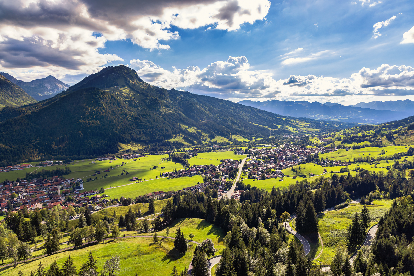 Blick auf Bad Hindelang