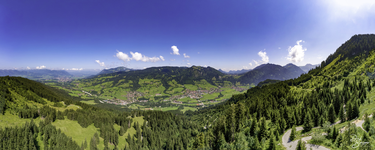 Blick auf Bad Hindelang