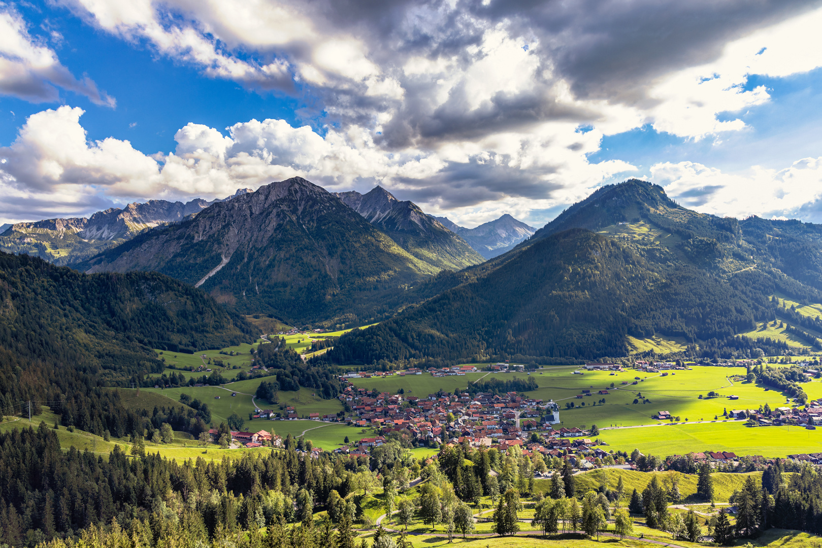 Blick auf Bad Hindelang