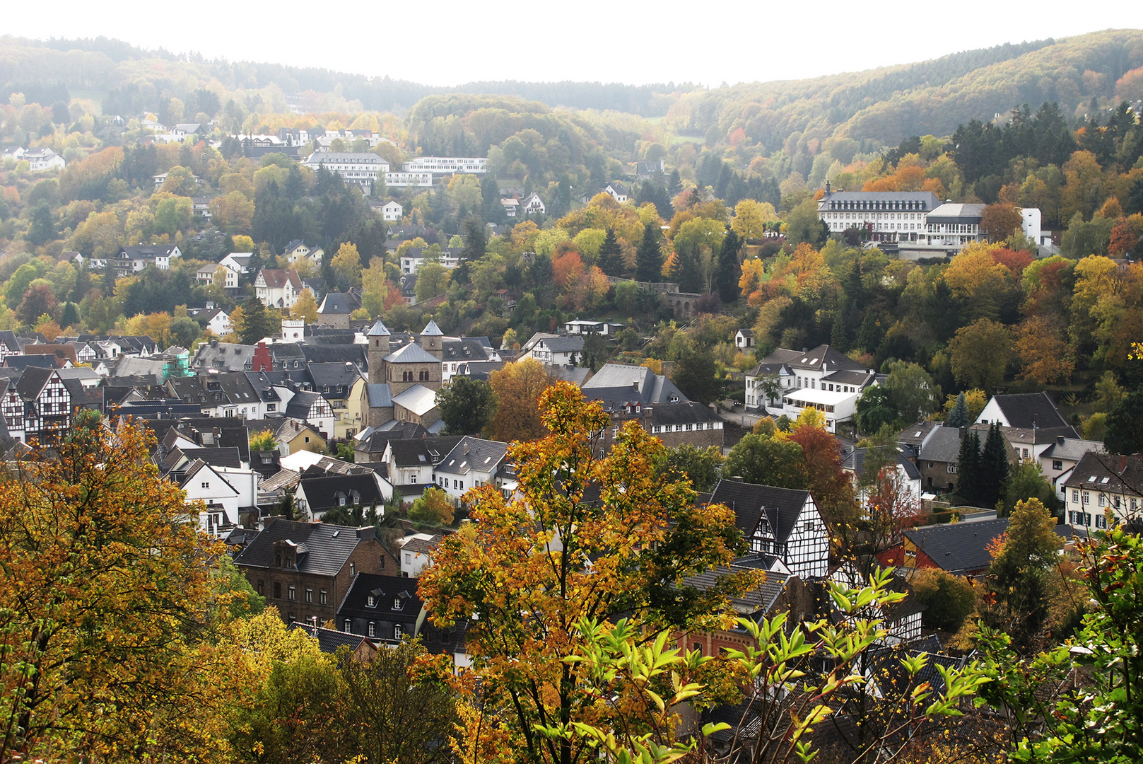 Blick auf  Bad Münstereifel in Richtung Süd-West