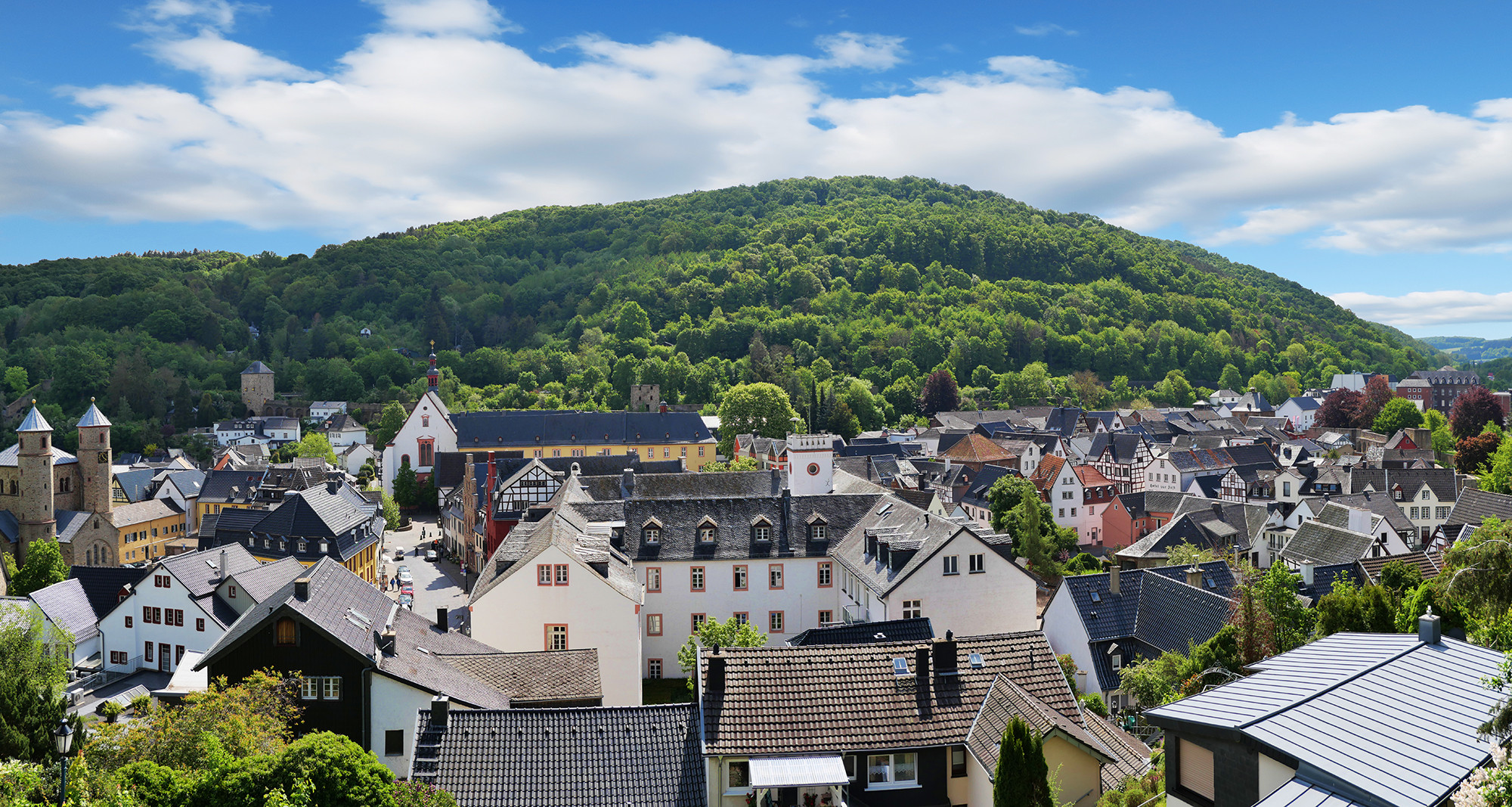 Blick auf Bad Münstereifel von der Stadtmauer Foto & Bild world