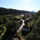 Blick auf Bad Schandau elbabwärts