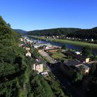 Blick auf Bad Schandau elbaufwärts