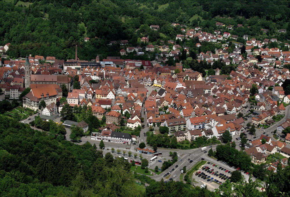 Blick auf Bad Urach