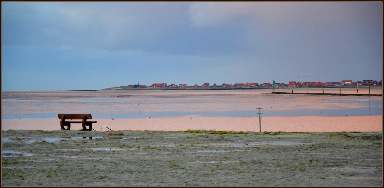 ...blick auf baltrum...