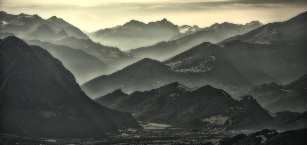 Blick auf Balzers (FL)