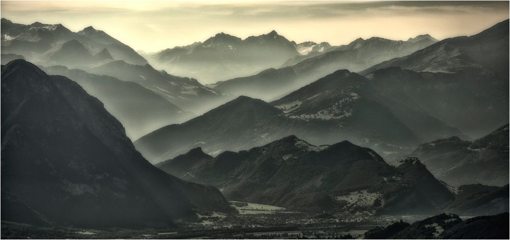 Blick auf Balzers (FL)