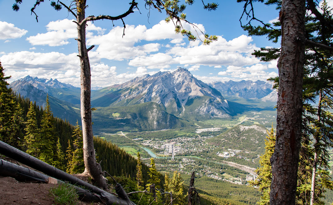 Blick auf Banff