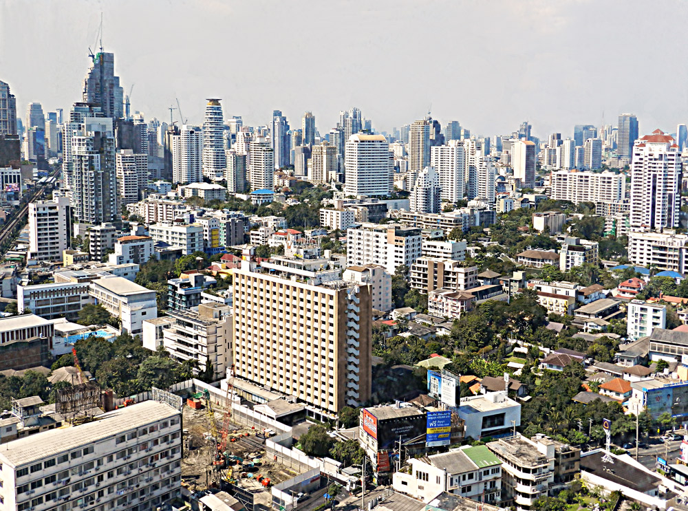 Blick auf Bangkok