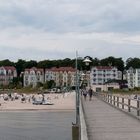 Blick auf Bansin von der Seebrücke aus