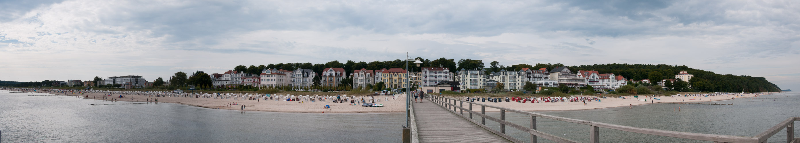 Blick auf Bansin von der Seebrücke aus