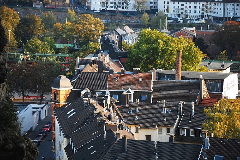 Blick auf Barmen vom Hohensteiner Felsen II