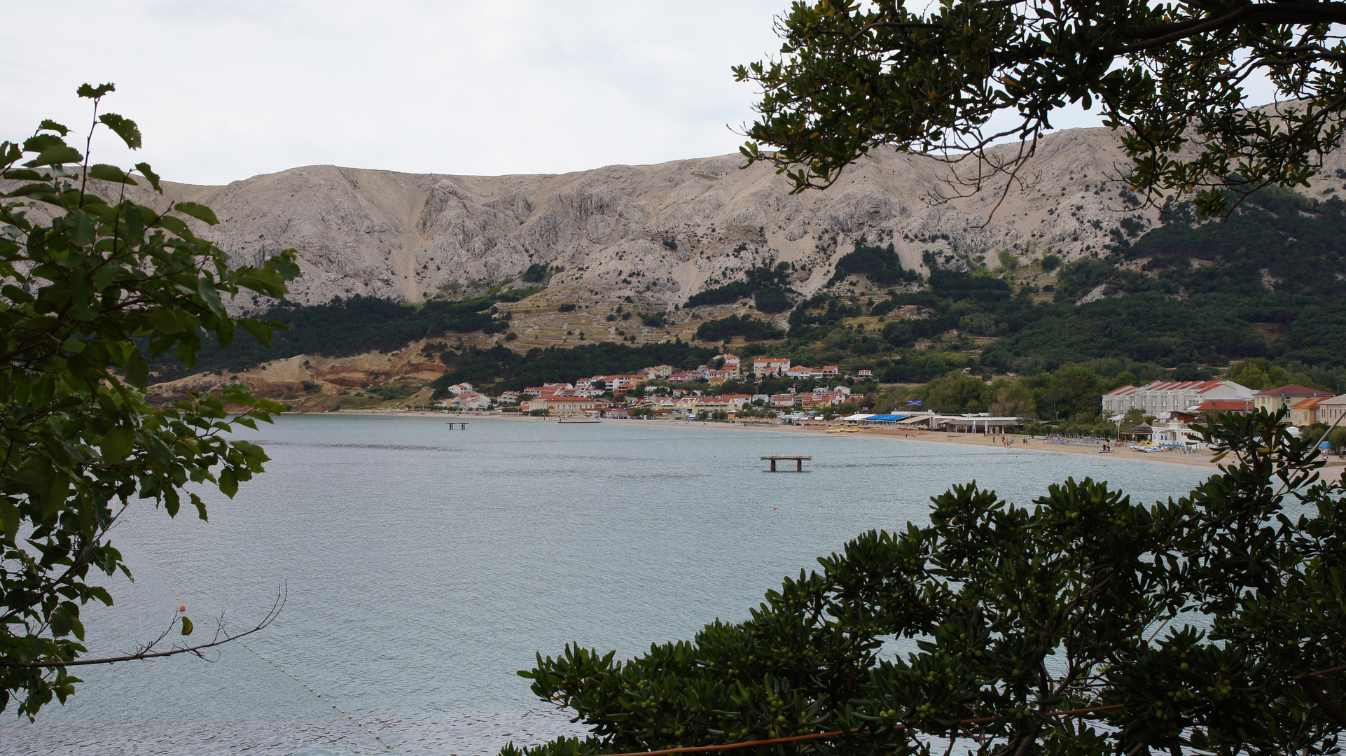 Blick auf Baska auf der Insel Krk