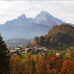 ~ Blick auf Berchtesgaden mit Watzmann ~