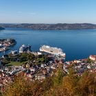 Blick auf Bergen