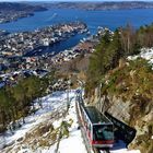 Blick auf Bergen