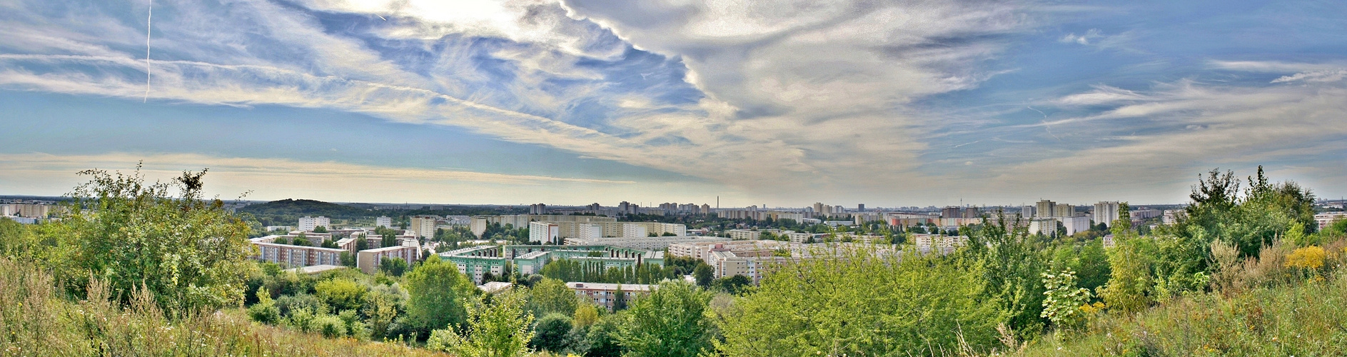 Blick auf Berlin-Marzahn