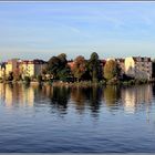 Blick auf Berlin - Spindlersfeld  an der Dahme/Spree