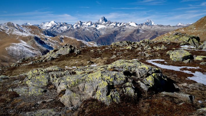 Blick auf Berner Alpen