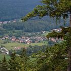 Blick auf Bodenmais vom Riederinfelsen