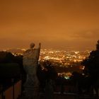 Blick auf Braga bei Nacht