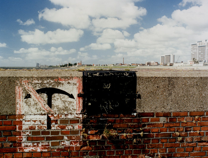 Blick auf Bremerhaven von der Mole aus.