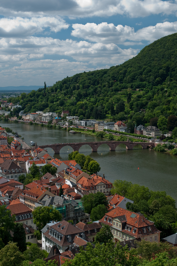 Blick auf Brücke von Schloss aus