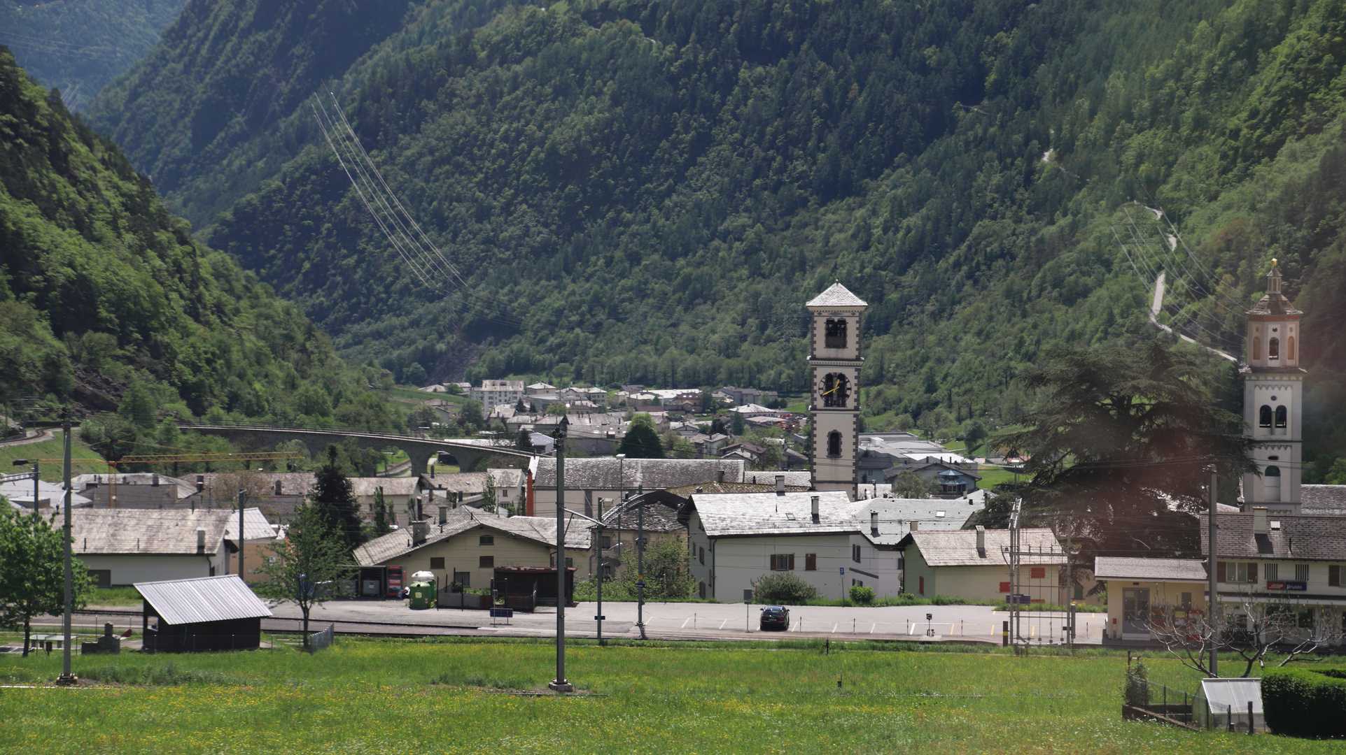 Blick auf Brusio