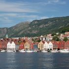 Blick auf Bryggen in Bergen