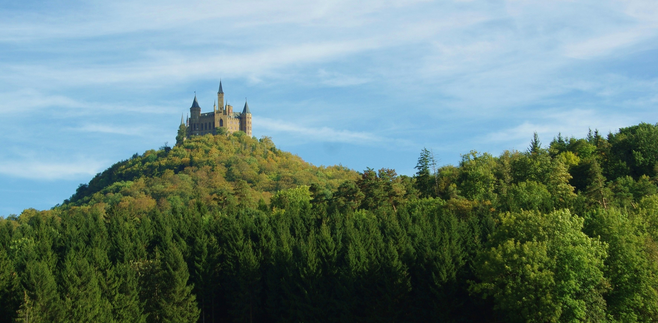 Blick auf Burg Hohenzollern