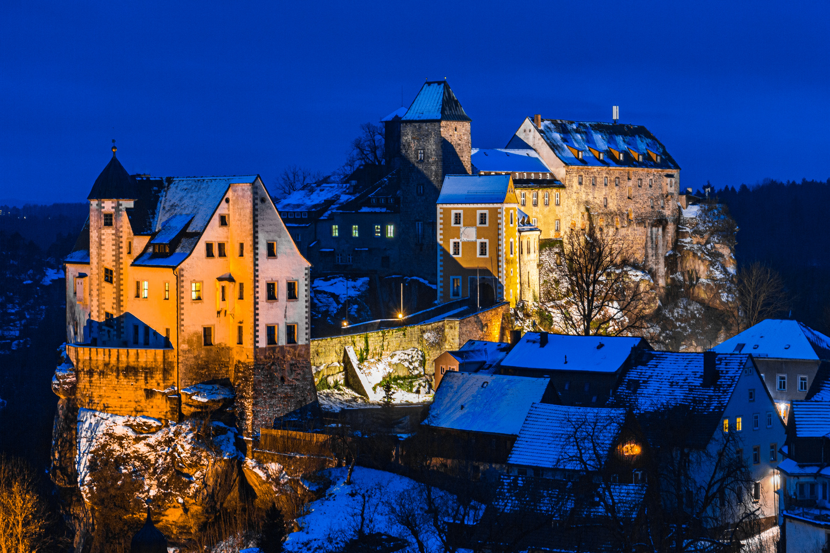 Blick auf Burg Hohnstein