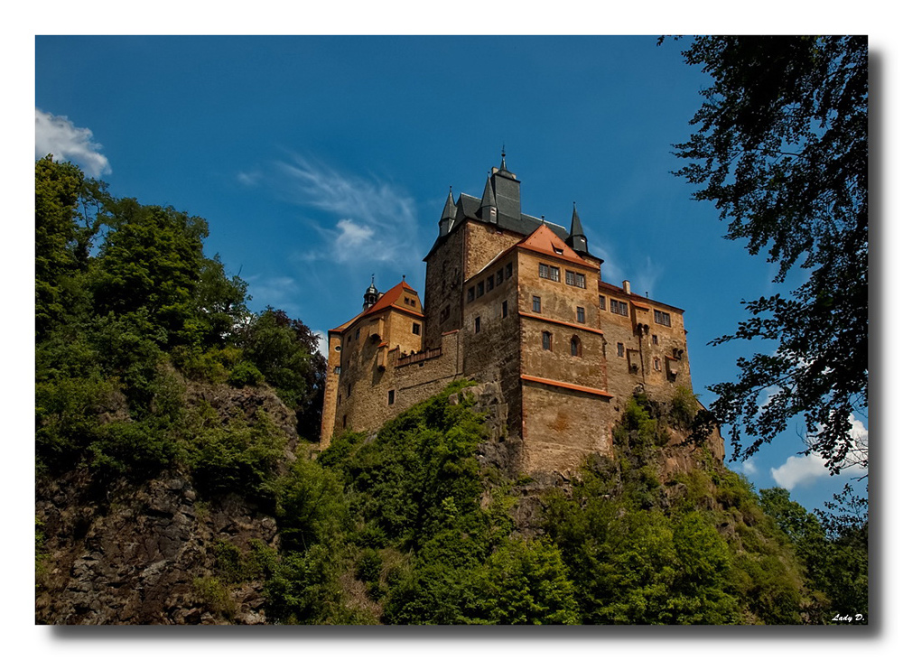 Blick auf Burg Kriebstein