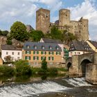 Blick auf Burg Runkel über die Lahn