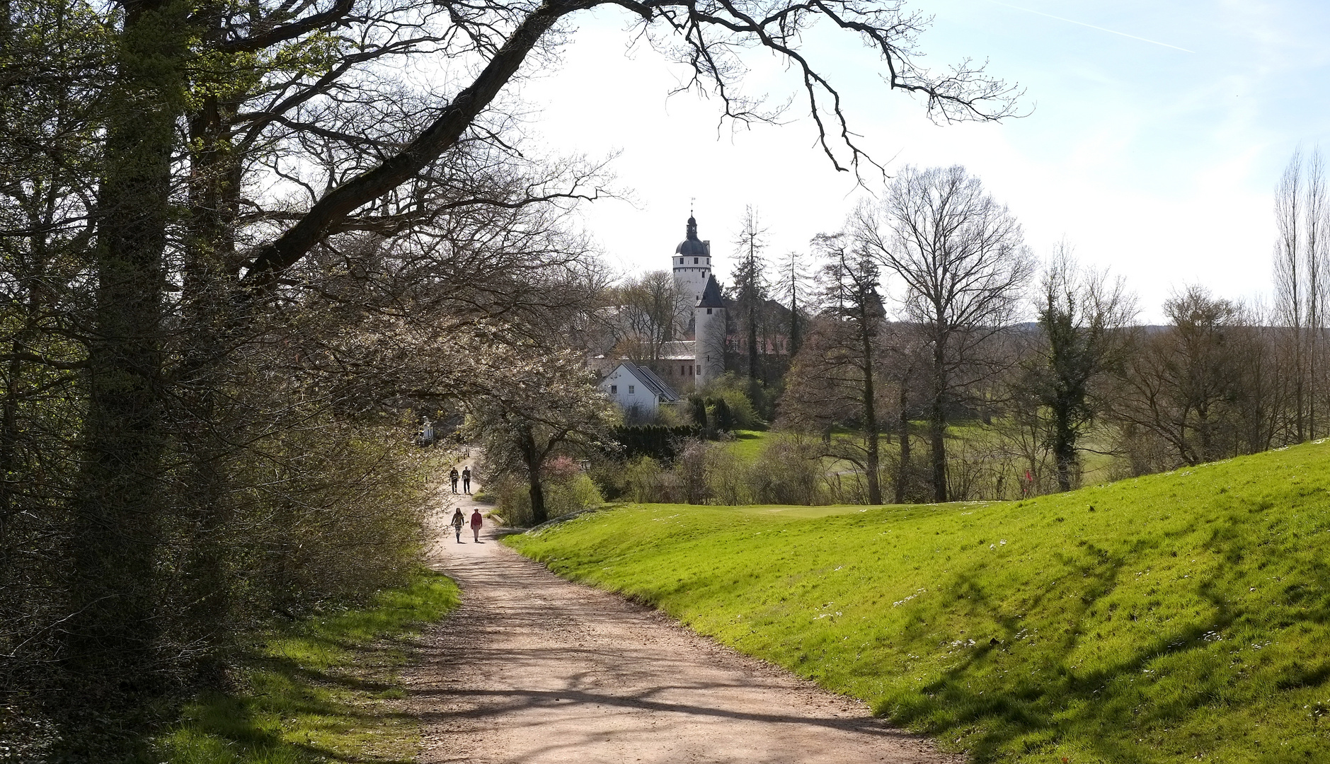 Blick auf Burg Zievel