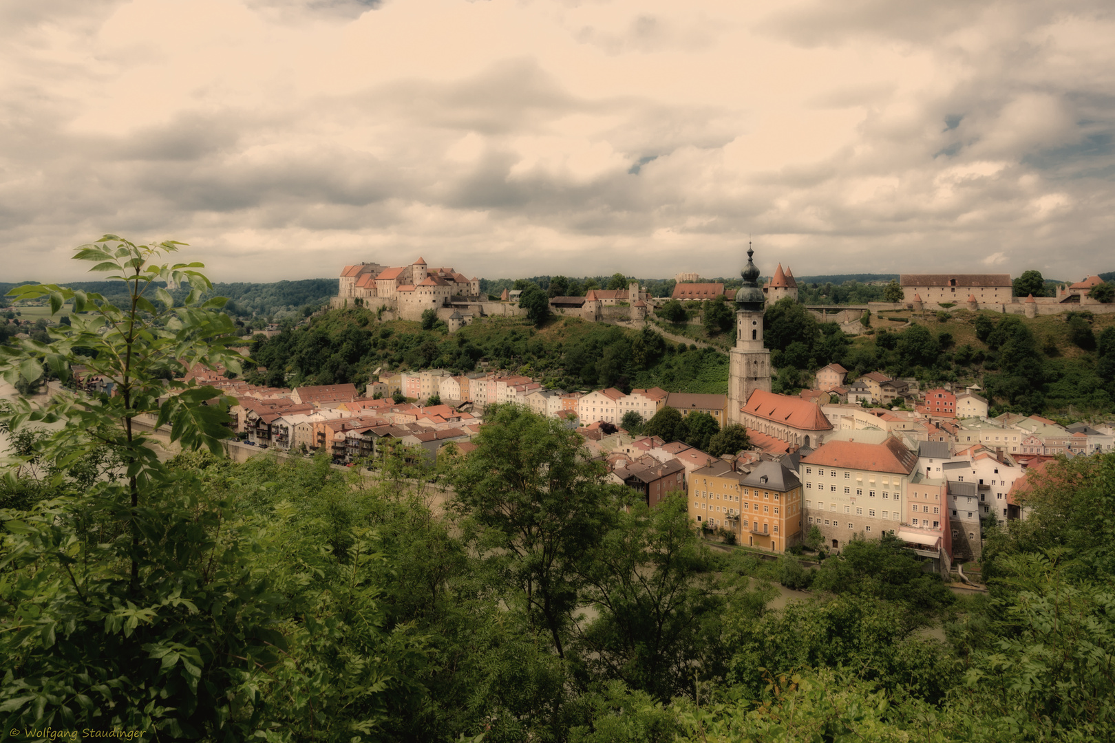 Blick auf Burghausen