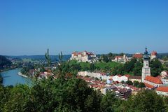 Blick auf Burghausen