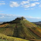 Blick auf Burgruine Weibertreu