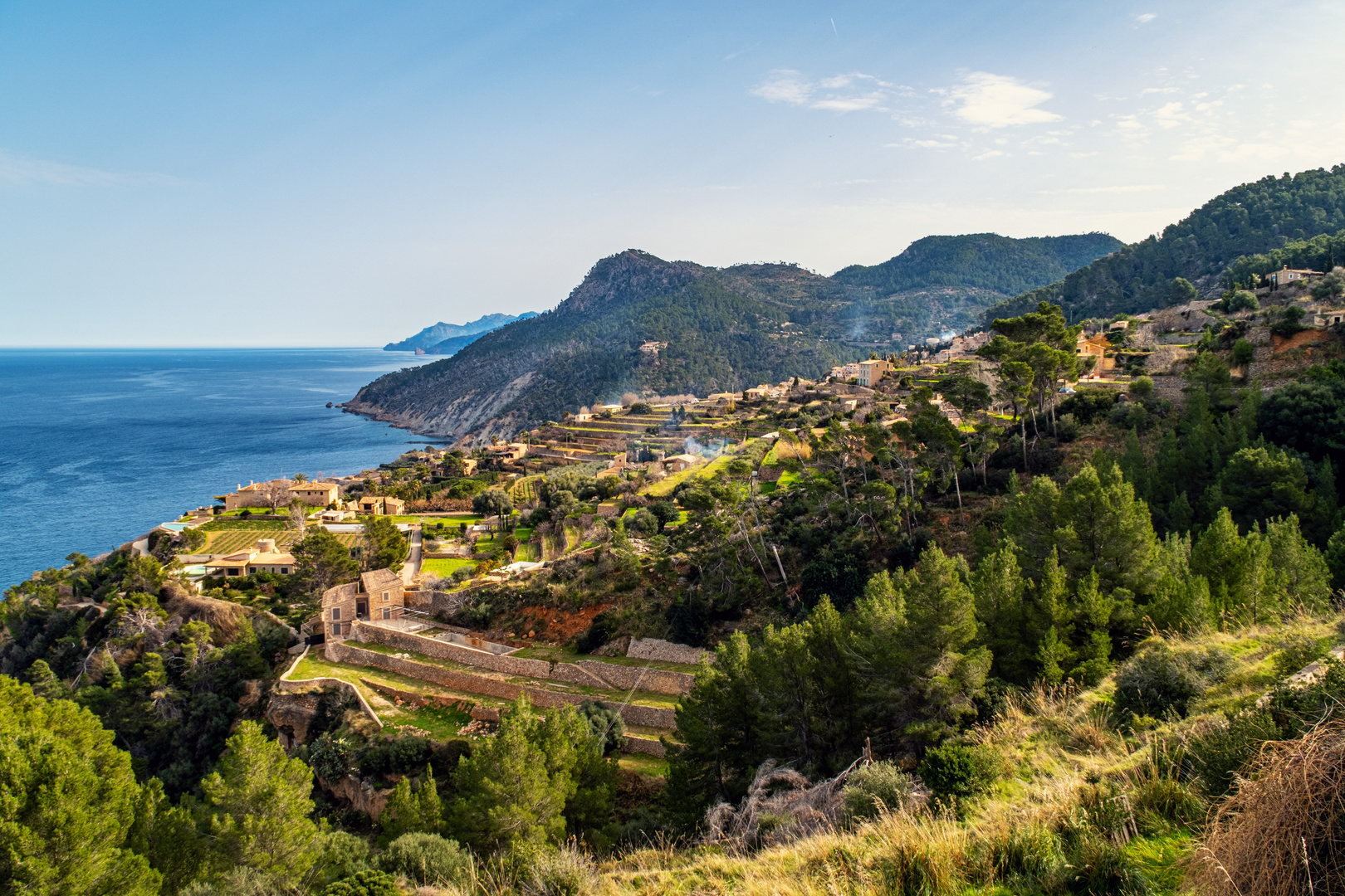 Blick auf Cala Banyalbufar