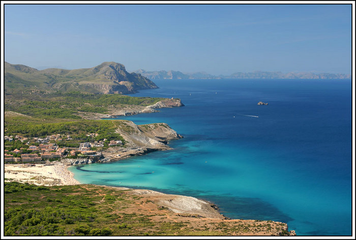 Blick auf Cala Mesquida