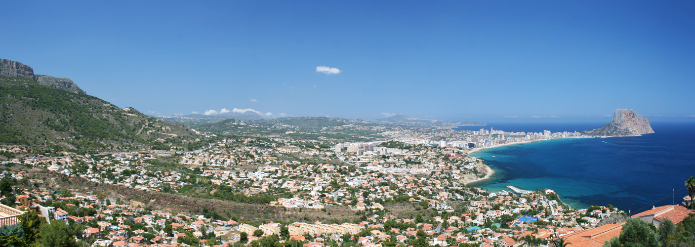 Blick auf Calpe an der Costa Blanca